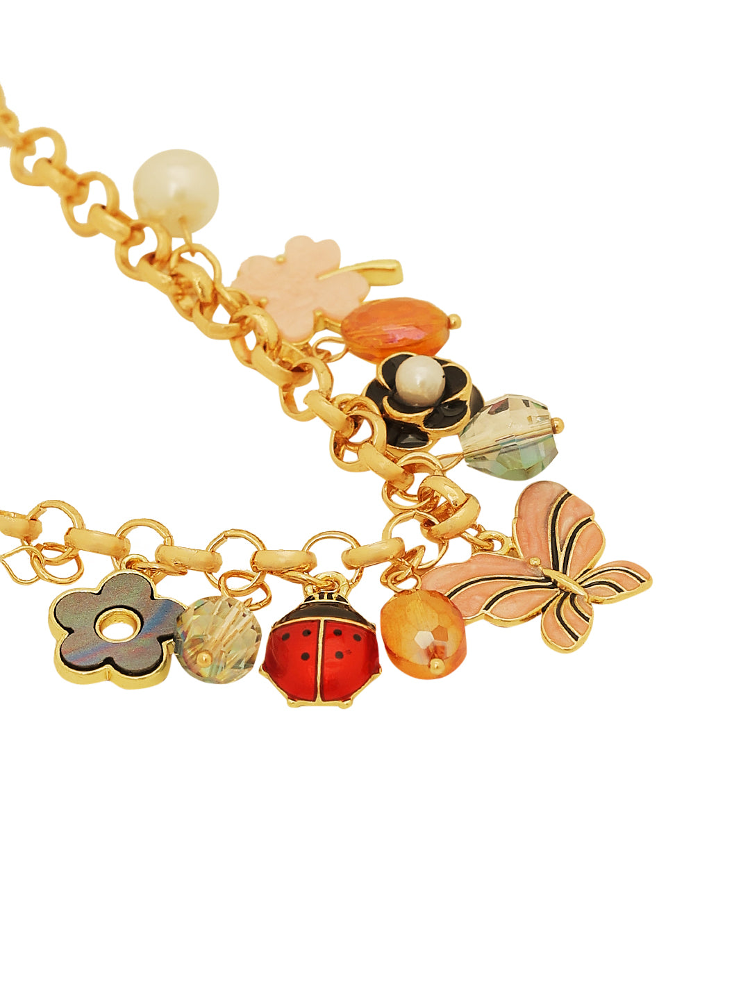 Gold Plated Charms Bracelet