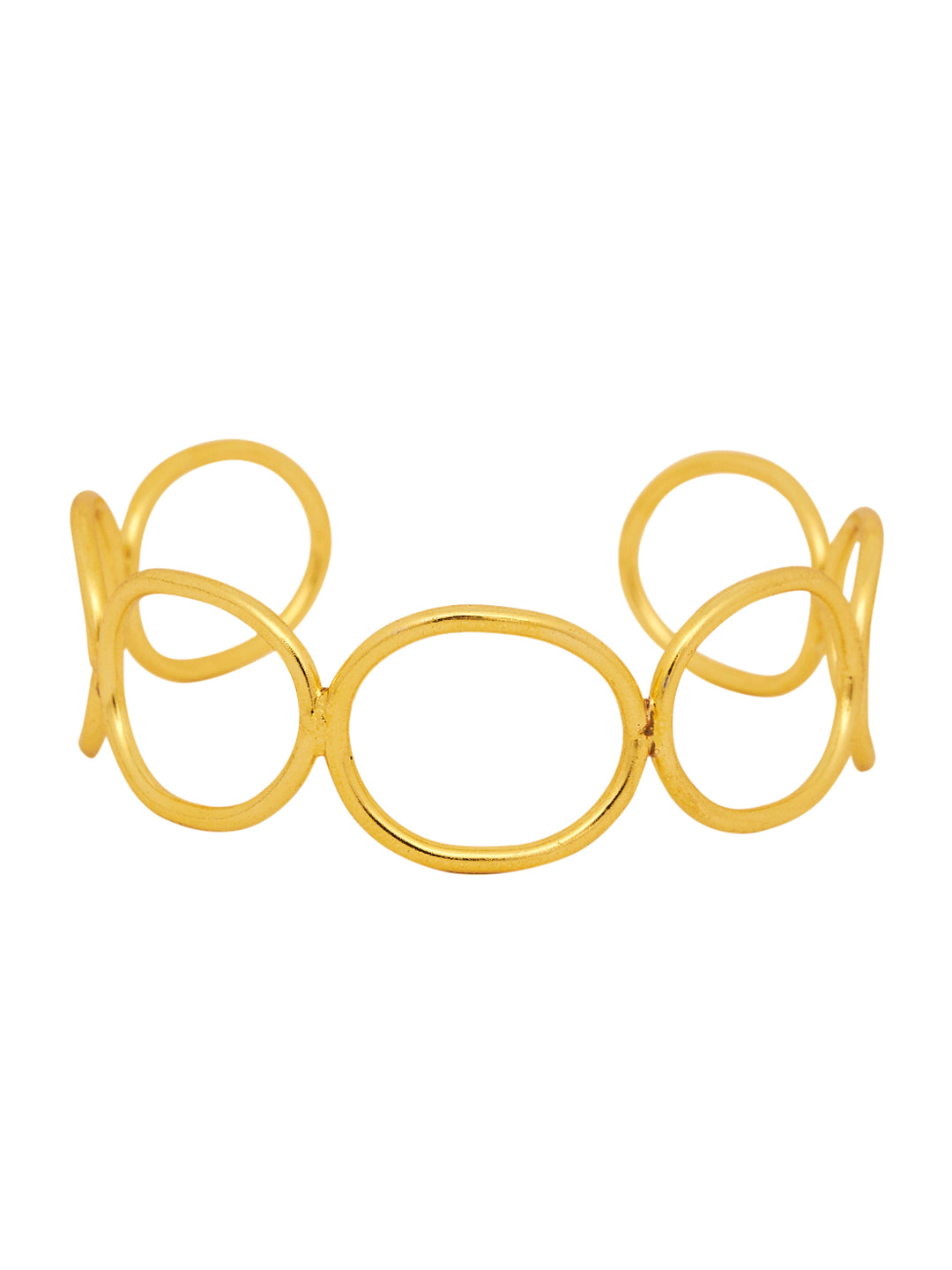 18K Gold Plated Brass Cuff Bracelet