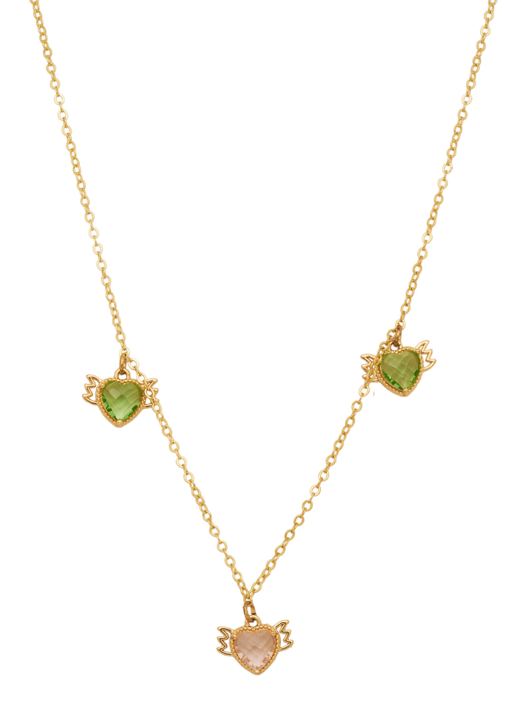 Gold Plated Anti-Tarnish Stainless Steel Heart Necklace