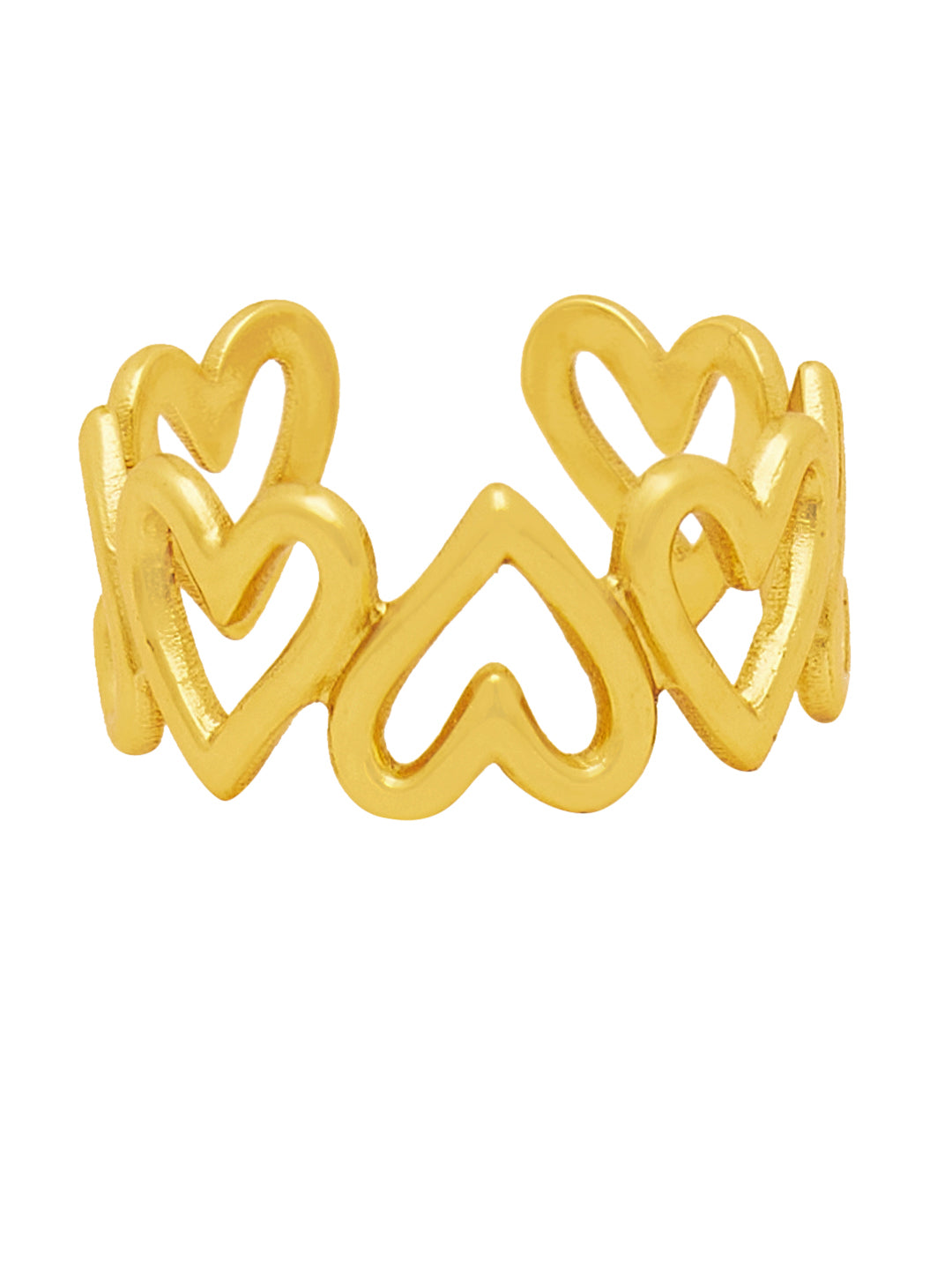 Gold Plated Sweet heart Finger Ring