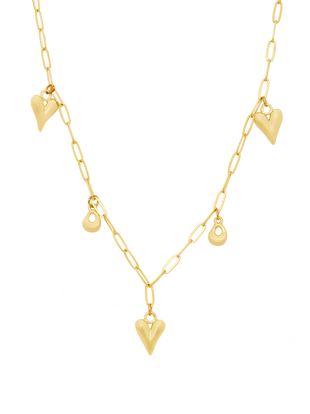 Heart Charms Chain Necklace