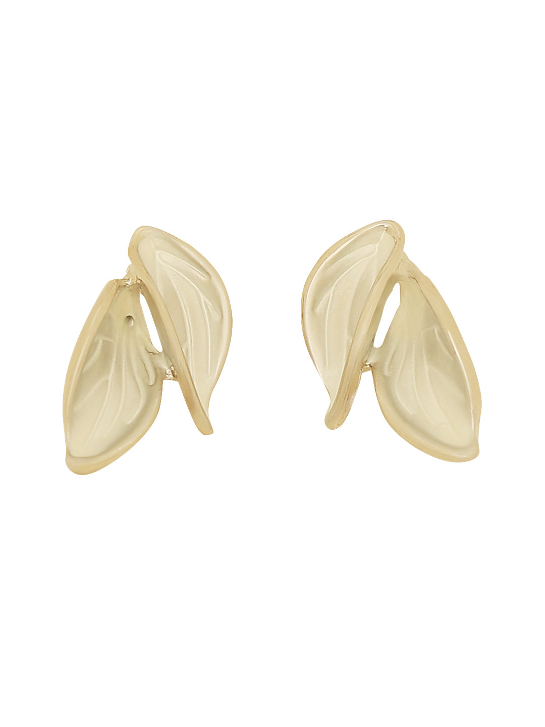 Enamel Korean White Earrings