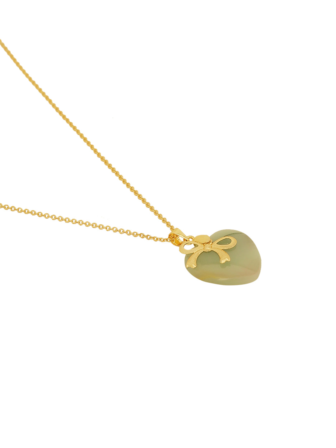 Gold Plated Heart Pendant Necklace