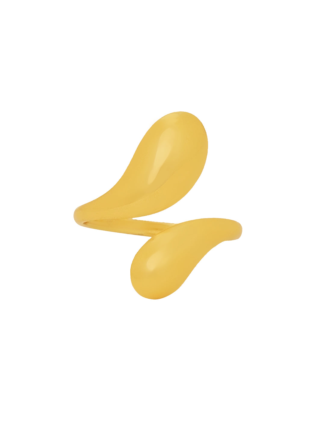 Gold plated Tear Drop Finger ring