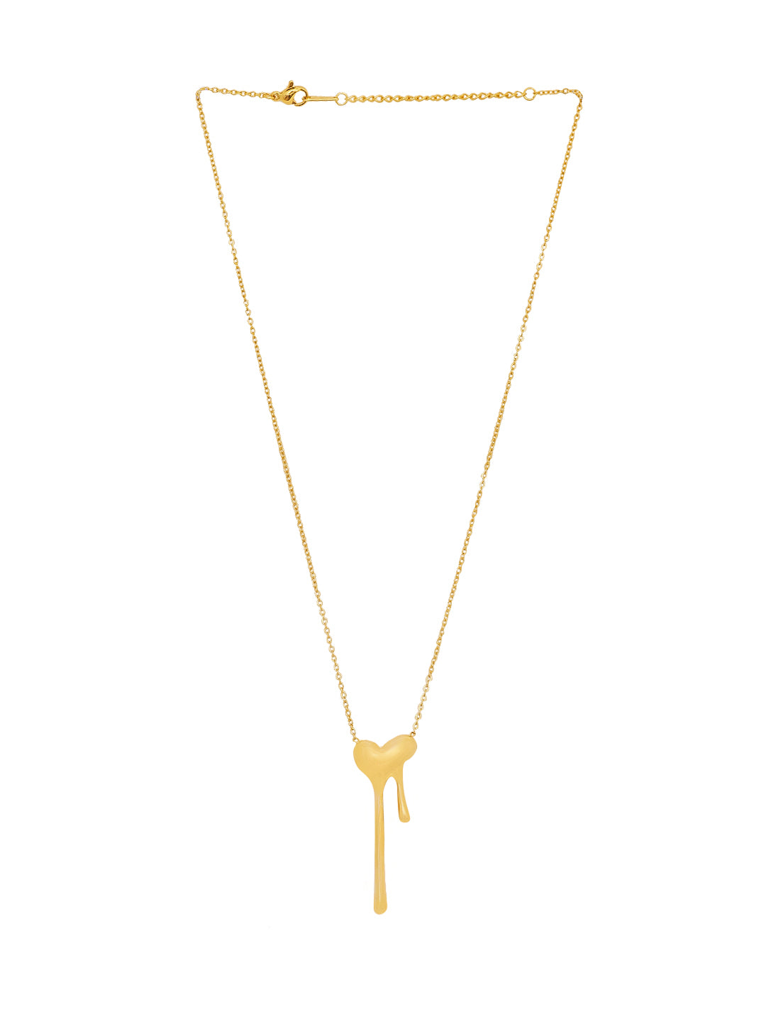 Gold Plated Melting Hearts Necklace