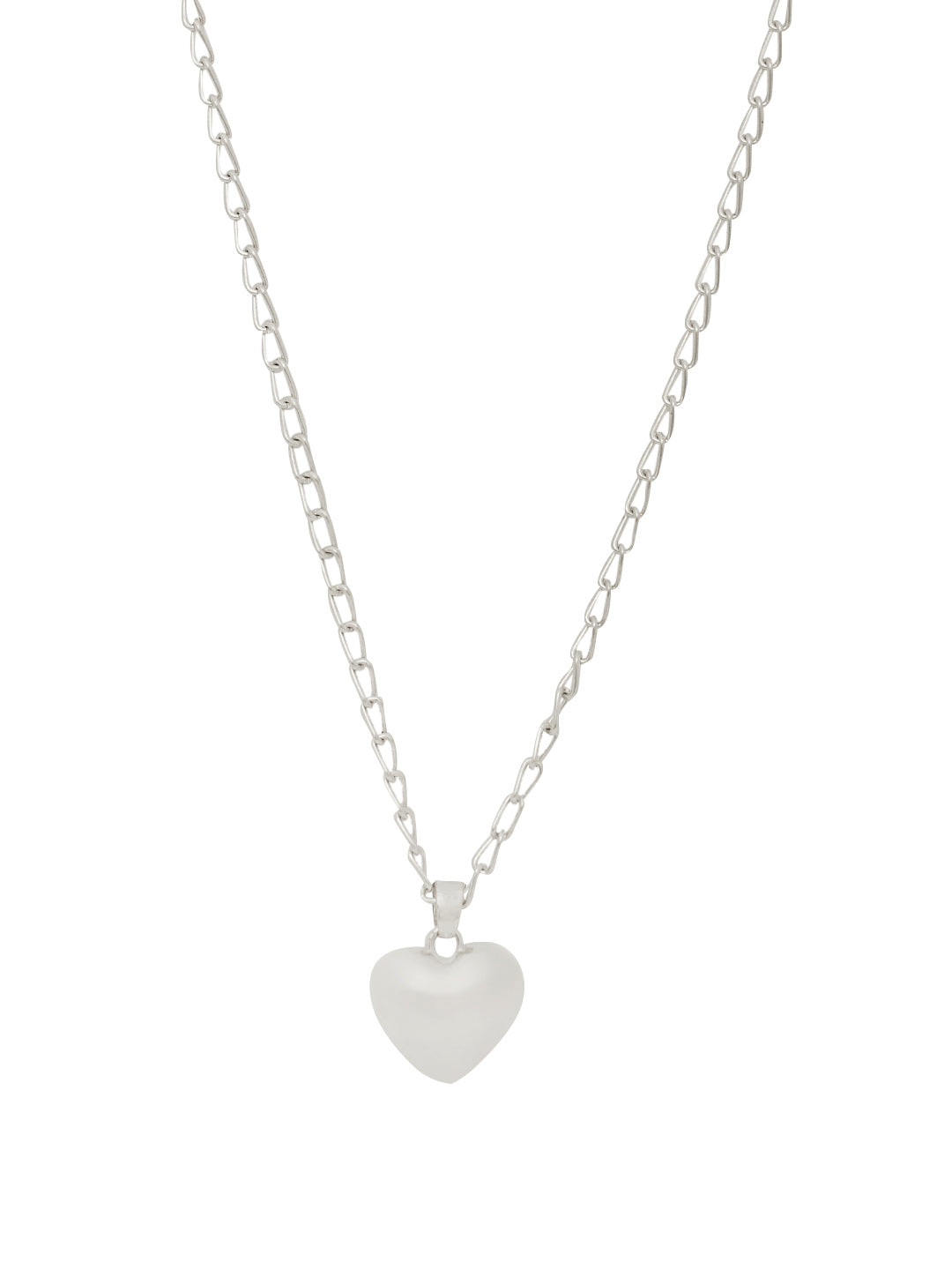 Silver Heart Pendant Necklace