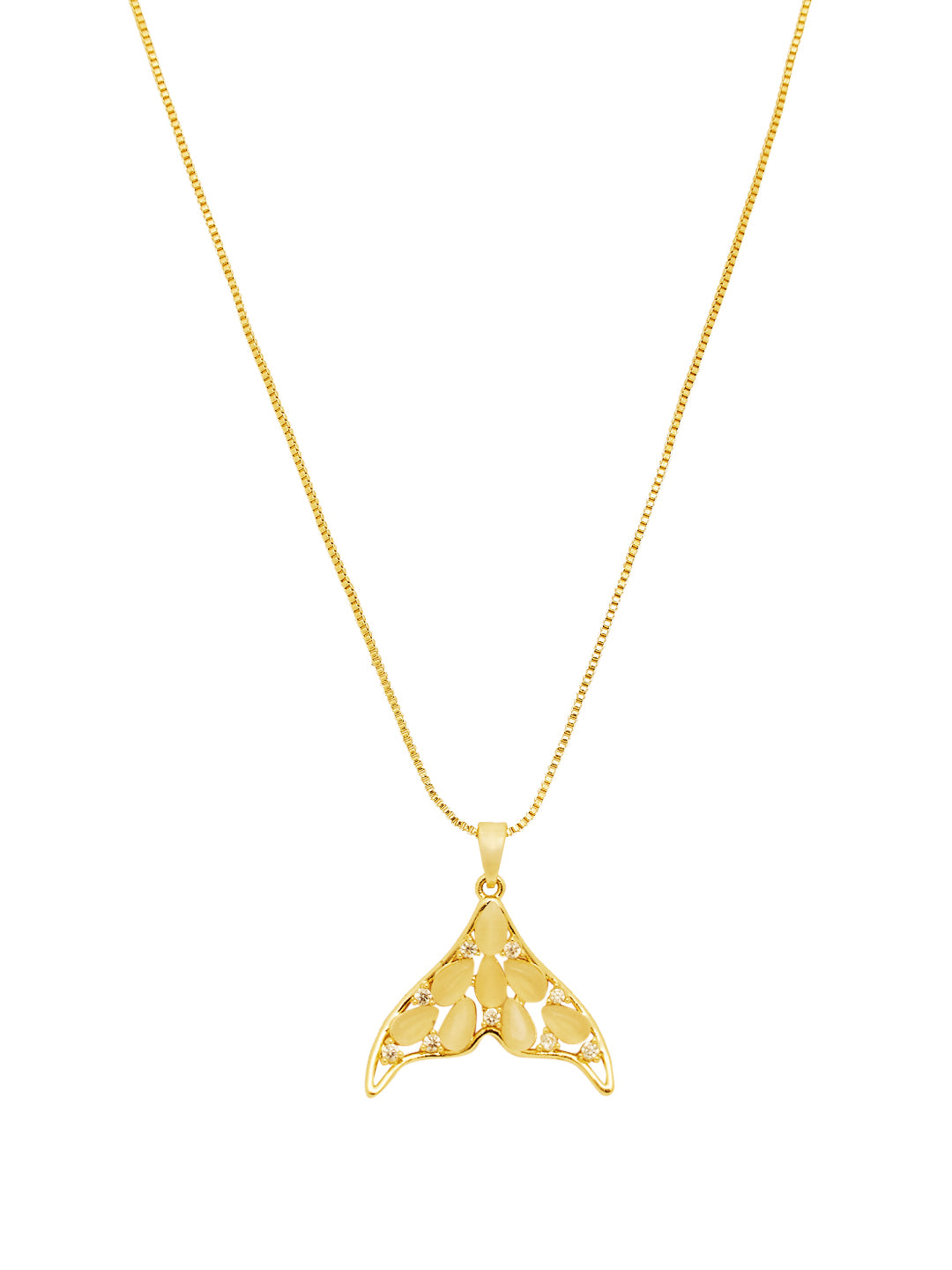 Glitter Pendant Chain Necklace