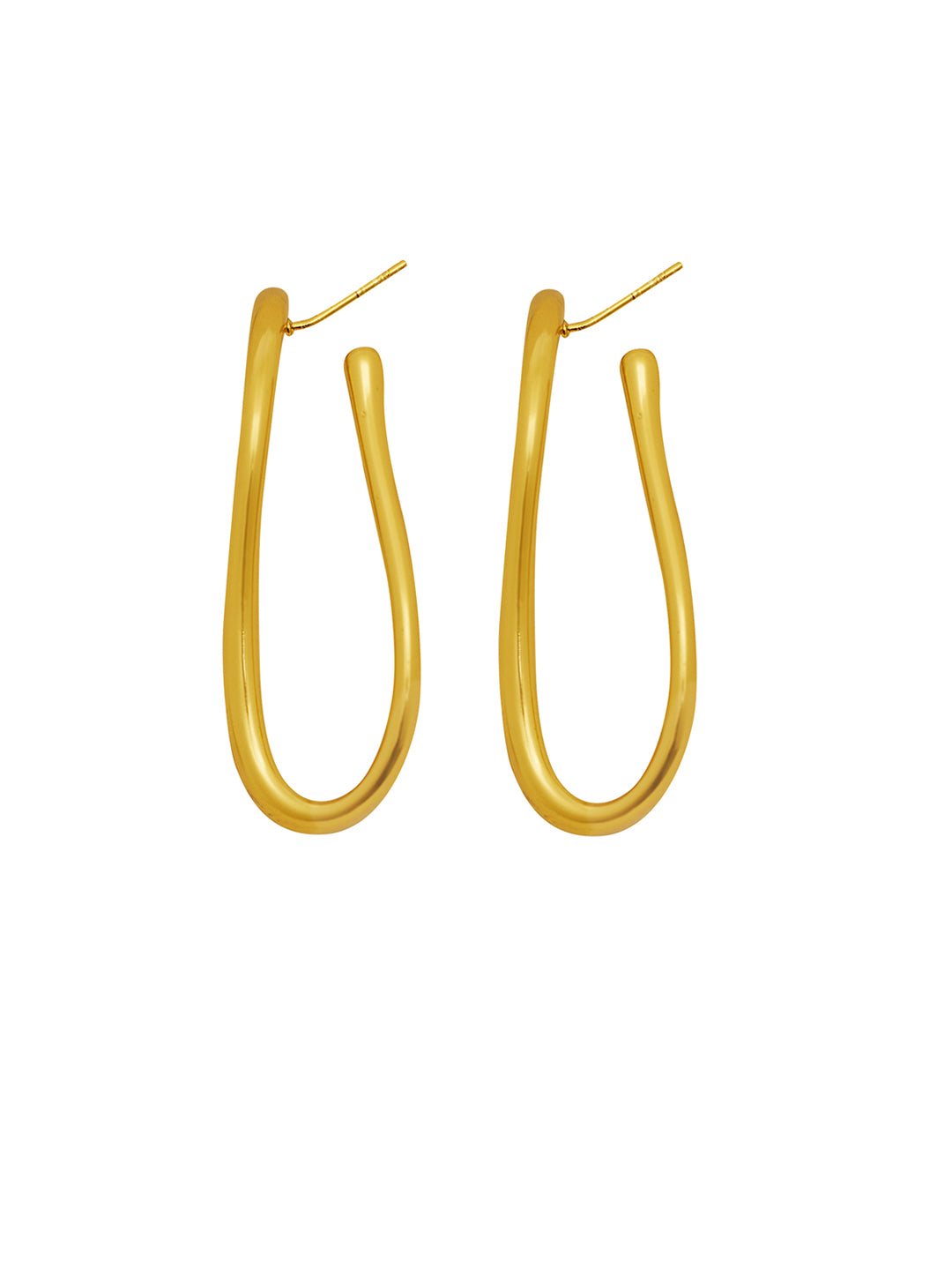 18K Gold Plated Ear Hoop Earrings