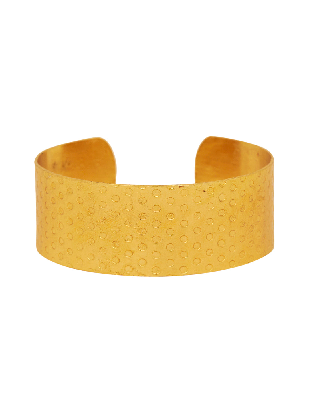 18K Gold Plated Brass Cuffed Bracelet