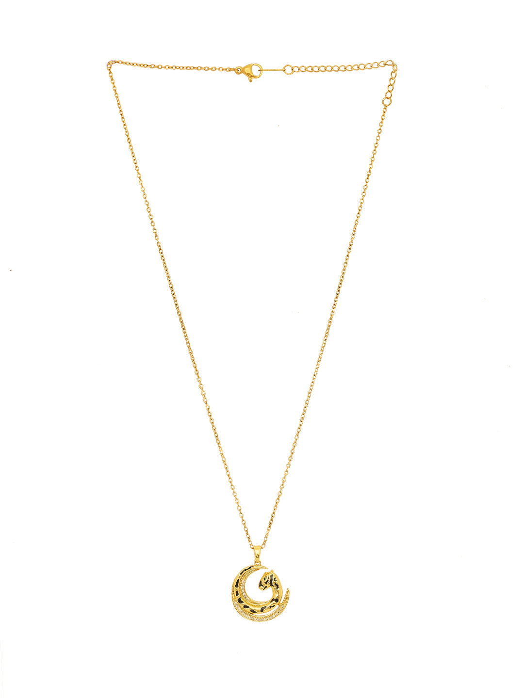 Gold Plated Dragon Pendant Necklace
