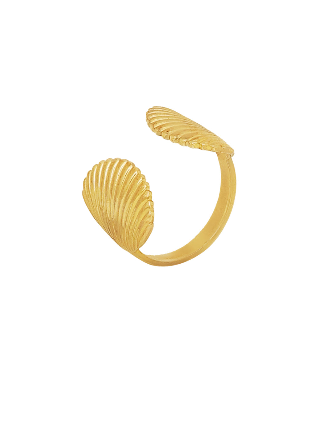 Gold Plated Shell Design Finger Ring