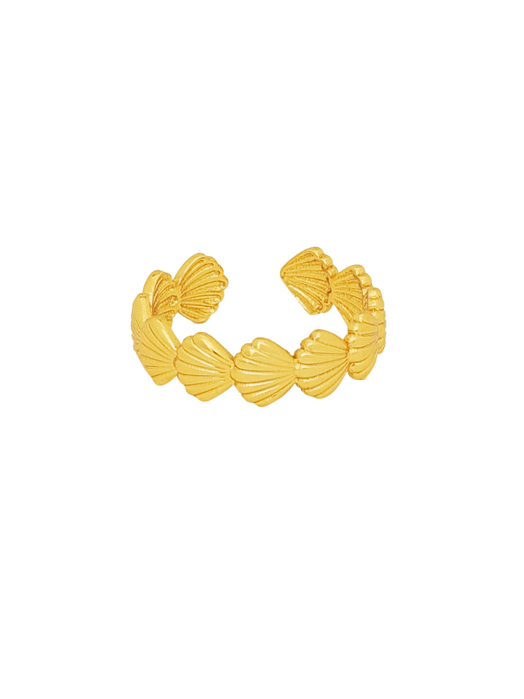 Gold plated Seashell Finger Ring