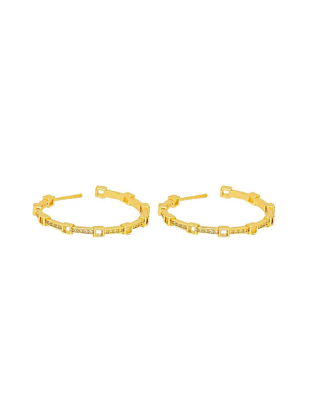 Gold Plated Loop Earrings