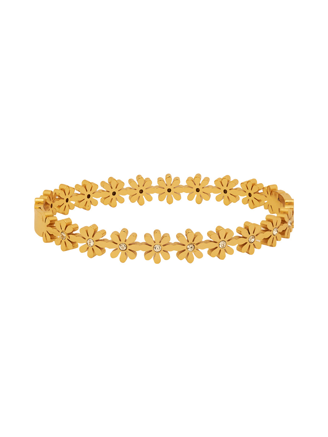 18K Gold Plated floral Bracelet