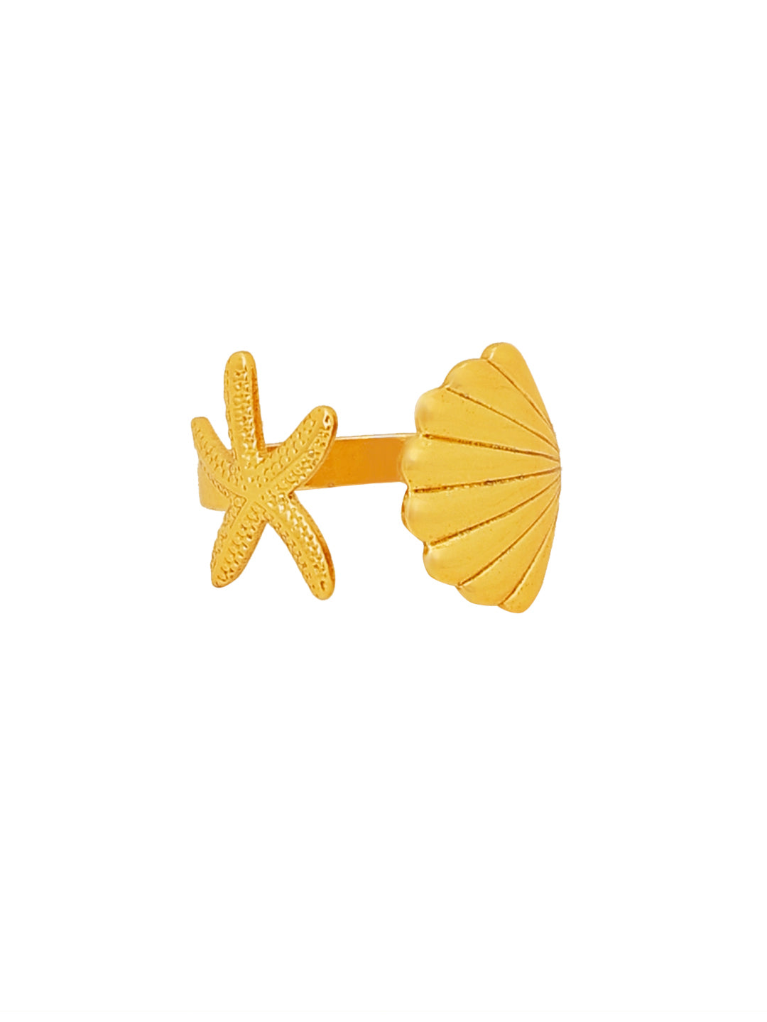 Gold plated Startfish Finger ring