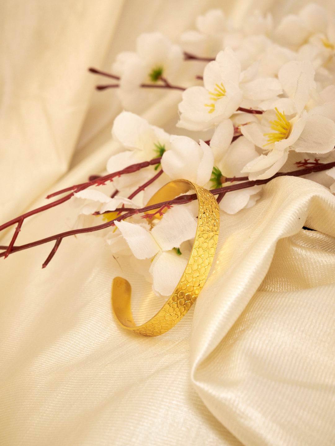 18K Gold Plated Brass Cuff Bracelet