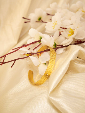 18K Gold Plated Brass Cuff Bracelet