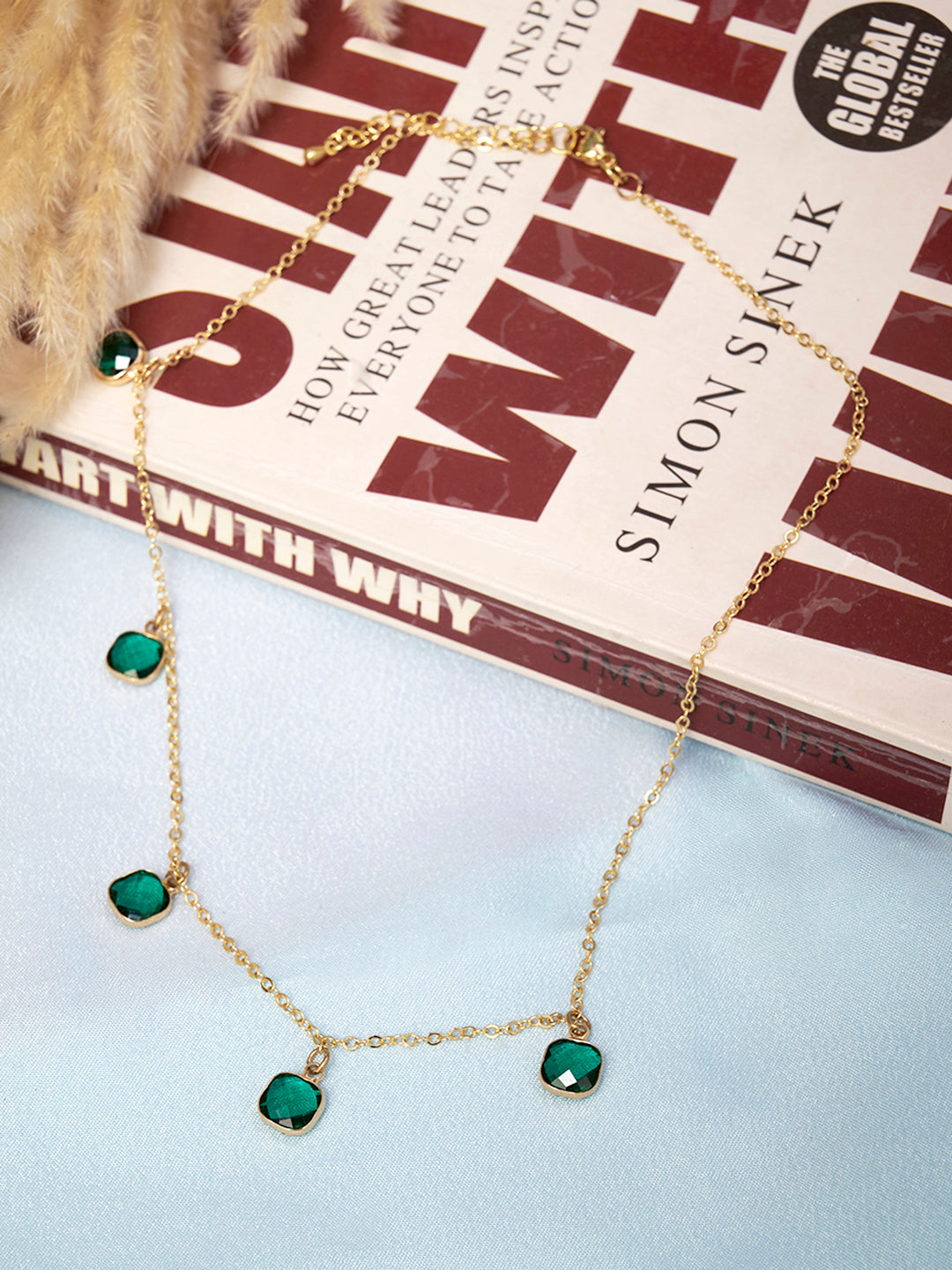 Gold plated Anti-Tarnish Stainless Steel Pearl Shell Necklace