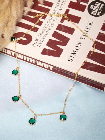 Gold plated Anti-Tarnish Stainless Steel Pearl Shell Necklace