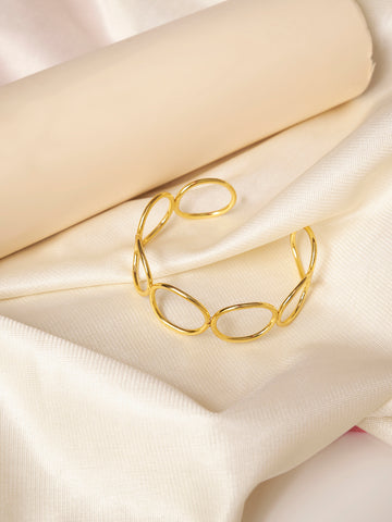 18K Gold Plated Brass Cuff Bracelet