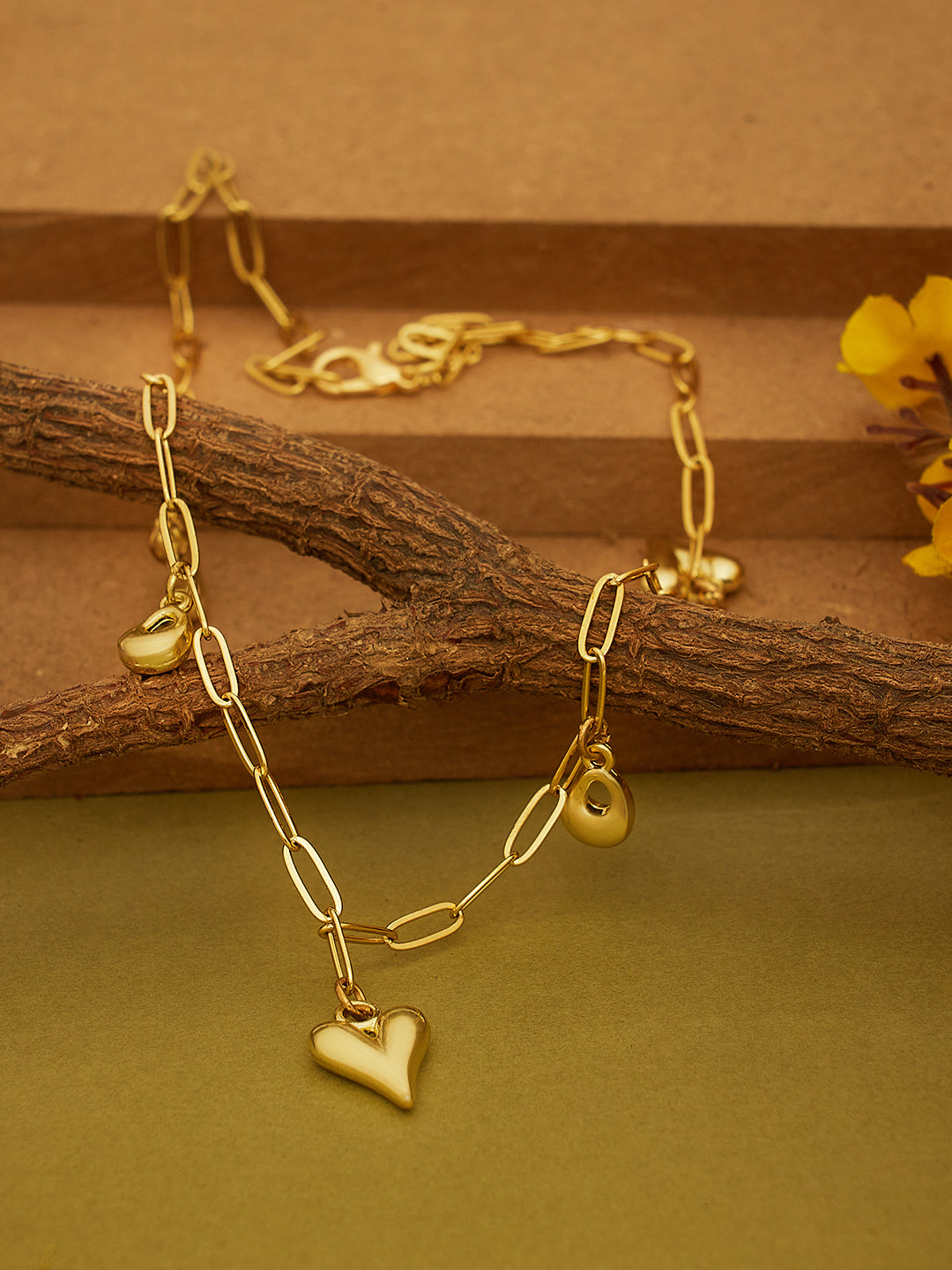 Heart Charms Chain Necklace