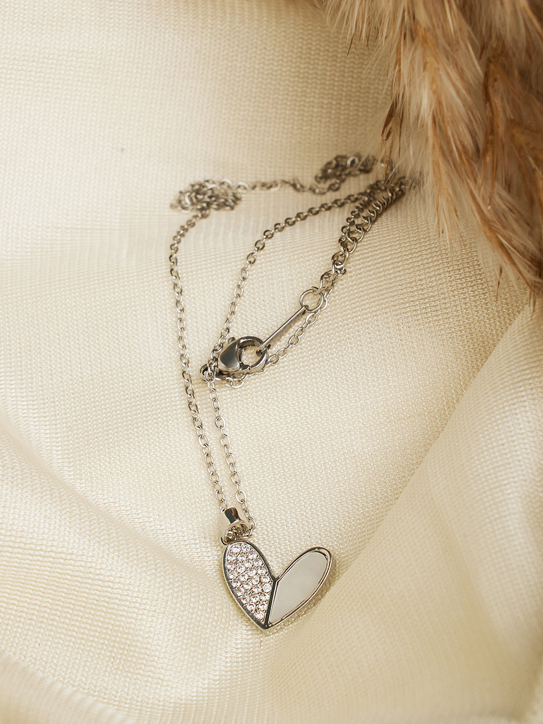 Zirconia Heart Necklace