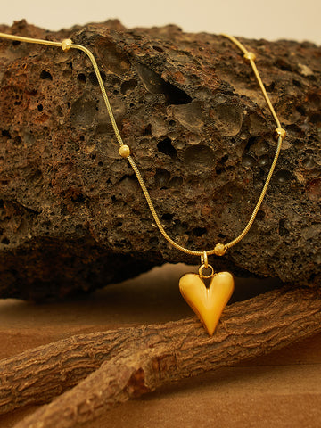 Heart Pendant Chain Necklace