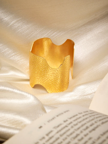 18K Gold Plated Brass Cuff Bracelet