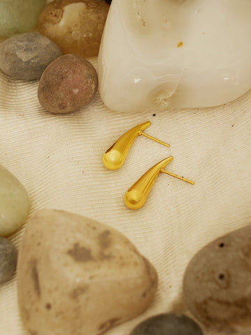 18K Gold Plated Tear drop Earrings