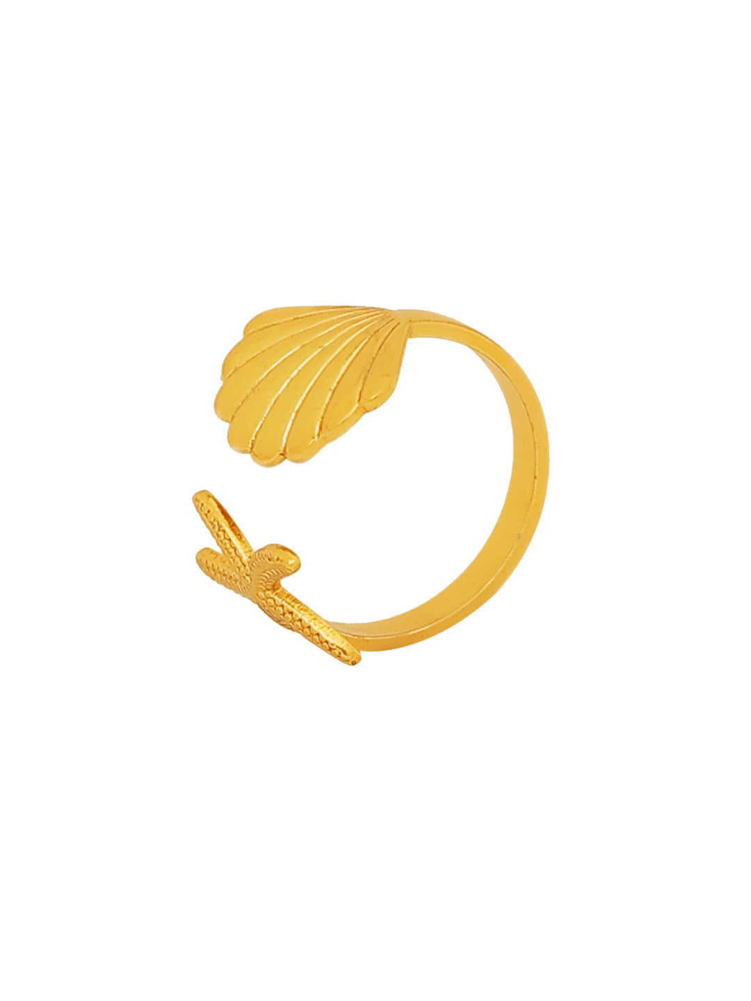 Gold plated Starfish Finger ring