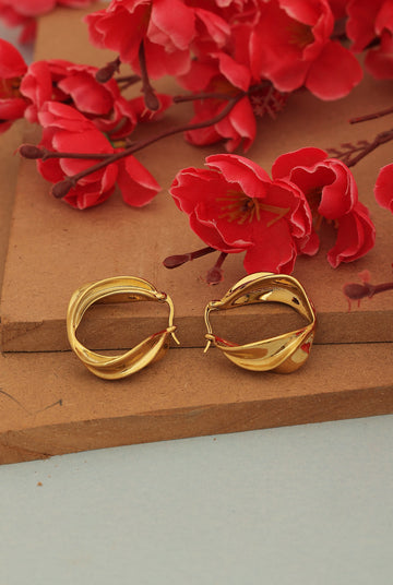 Gold Plated 18K Loop Earrings