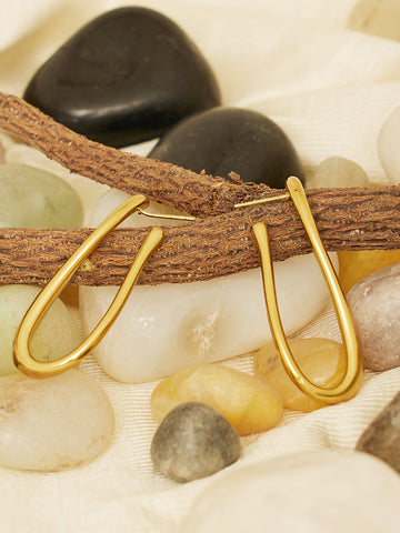 18K Gold Plated Ear Hoop Earrings