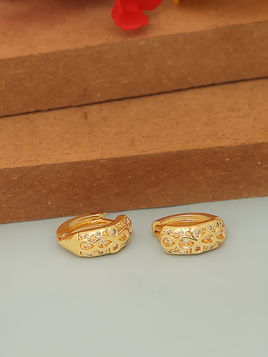 Gold Plated 14K Zirconia Earrings