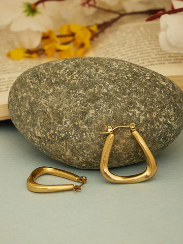 Gold Plated Ear Loops Earrings