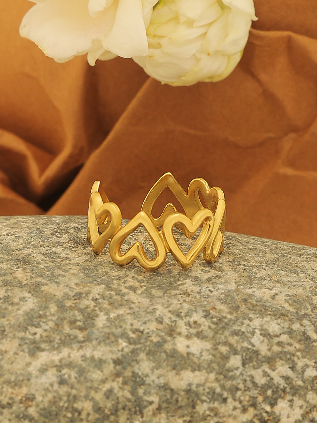 Gold Plated Sweetheart Finger Ring