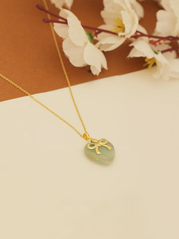 Gold Plated Heart Pendant Necklace
