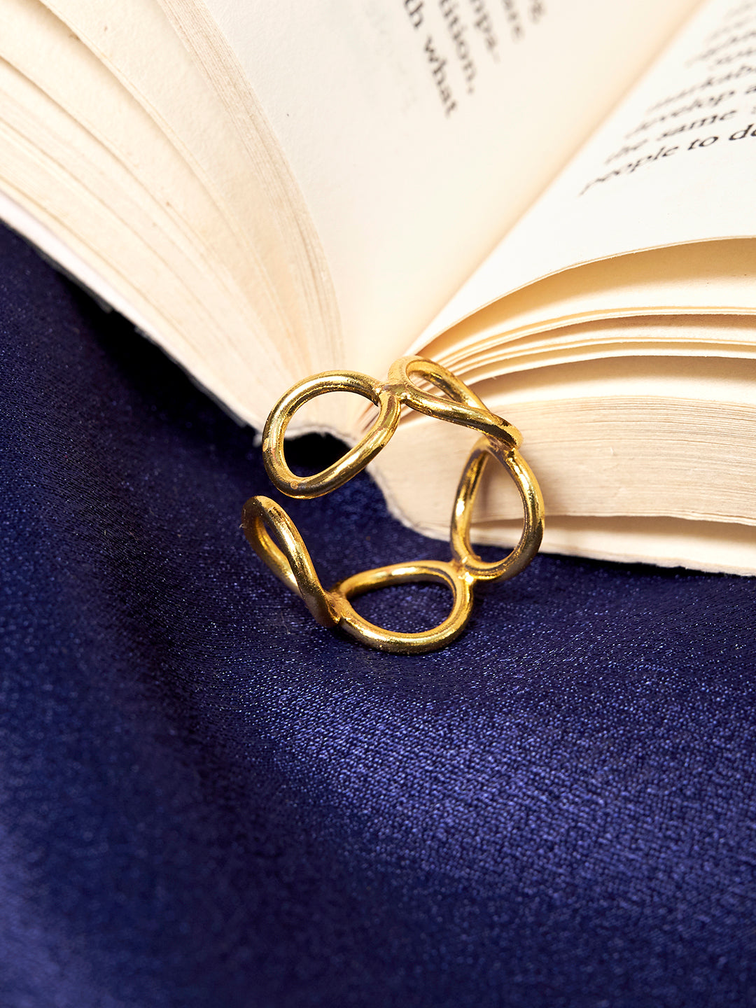 18K Gold Plated Brass Finger ring