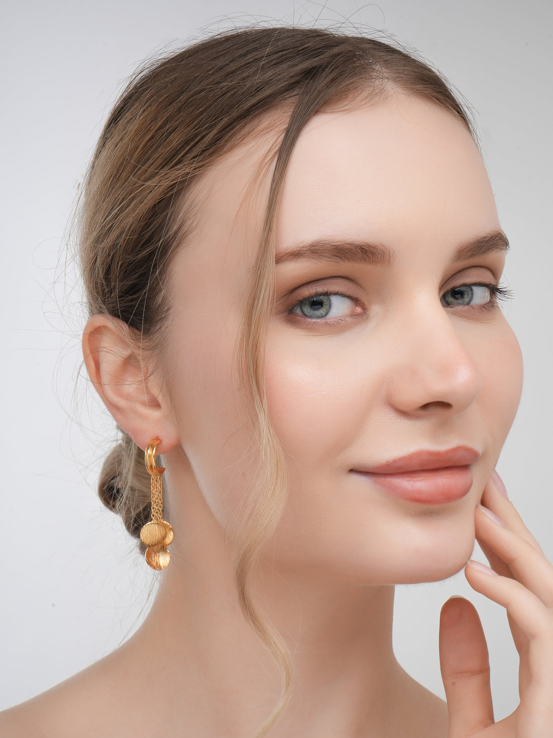 18K Gold Plated Anti-Tarnish Stainless Steel Skin Friendly Earrings