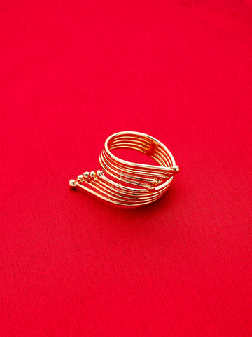 18k Gold Plated Anti-Tarnish Skin Friendly Adjustable Ring
