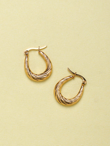 Gold Plated Anti-Tarnish Stainless Steel Earrings