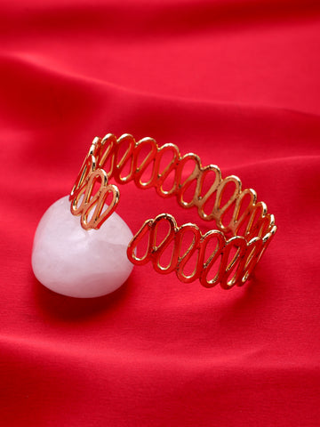 18K Gold Plated Anti-Tarnish Cuff Adjustable Bracelet