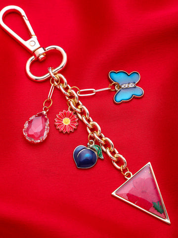 Butterfly Gem Stones Embeded Hand Bag Charms