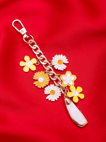 FloraL & Shell Gold Plated Anti-Tarnish Hand Bag Charms