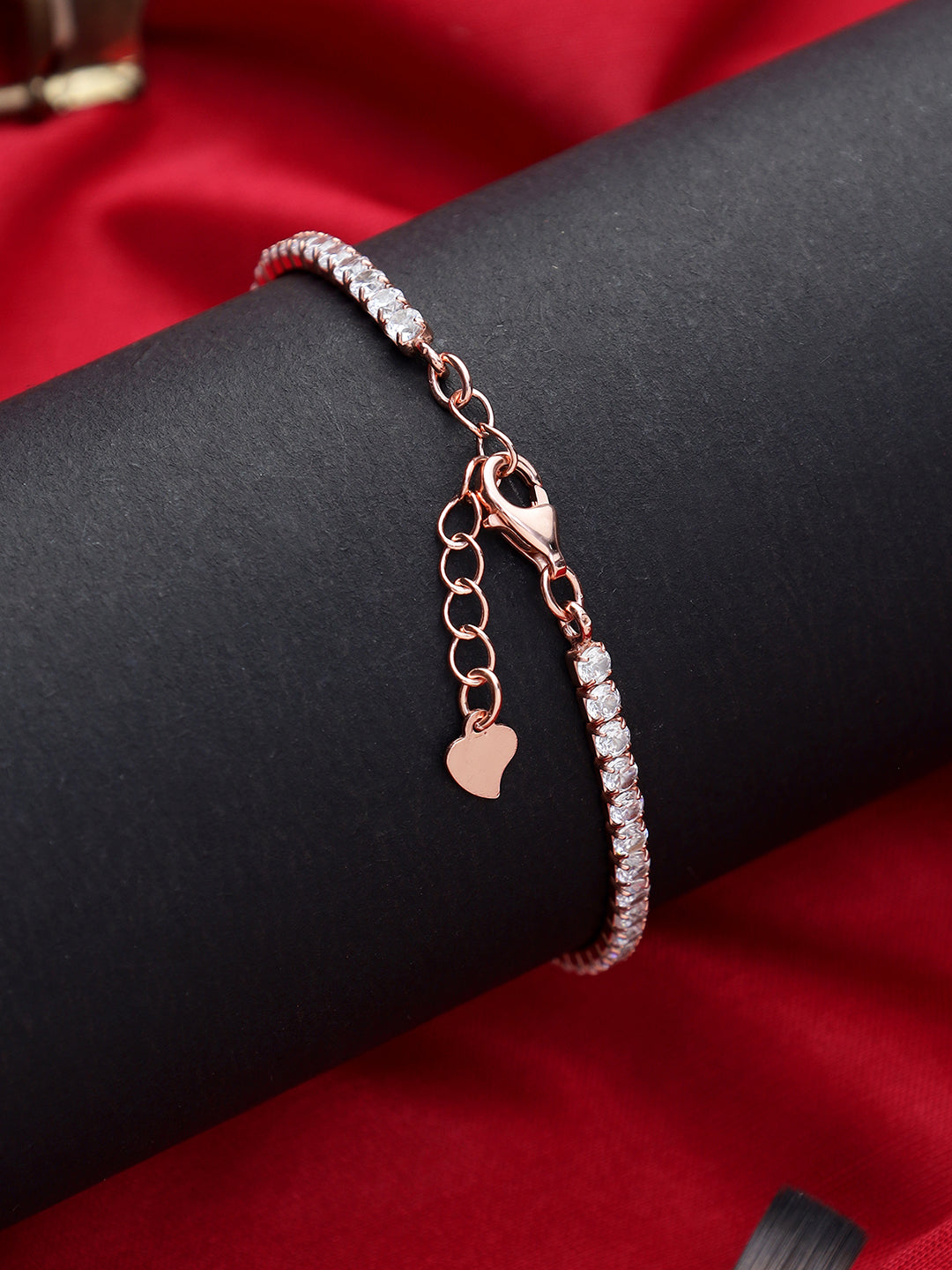 Minimal Rose Gold Lined Bracelet